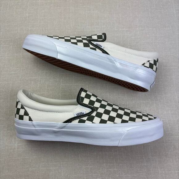 ? 2025 VANS Slip-On 98 LX “Checkerboard Grape Leaf Green” 9M